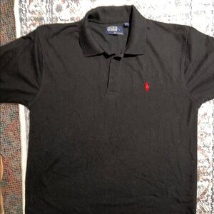Polo by Ralph Lauren Black and Red Polo Shirt Classic Style